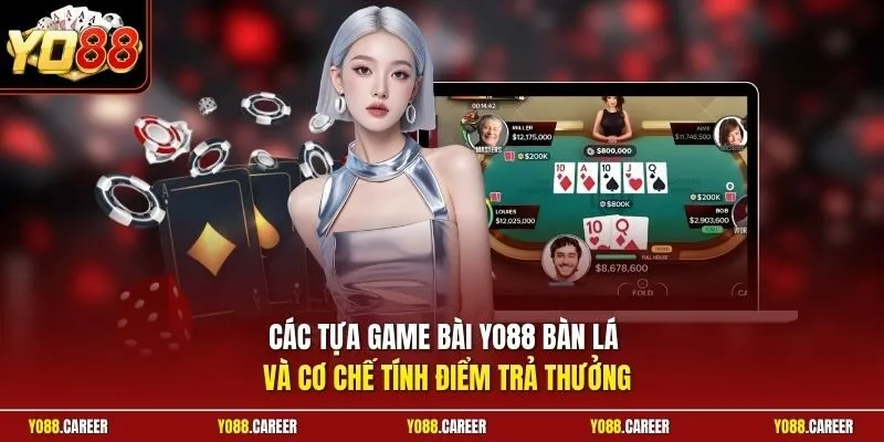 Các tựa game bài YO88 bàn lá và cơ chế tính điểm trả thưởng