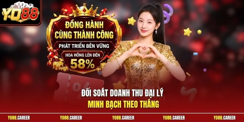 Đối soát doanh thu đại lý minh bạch theo tháng